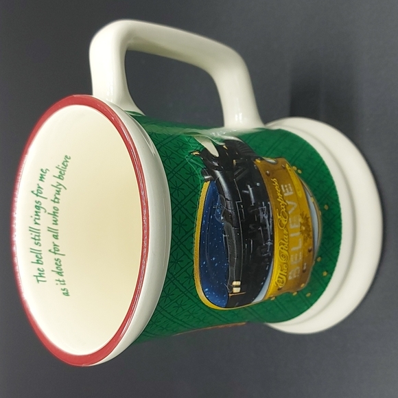 Polar Express embossed Bell Rings mug, EUC - Picture 1 of 6